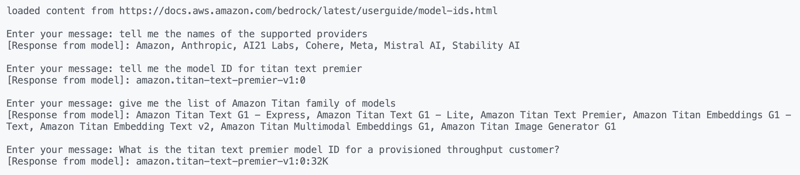 使用 Amazon Titan Text Premier 模型在 Go 中构建生成式 AI 应用程序