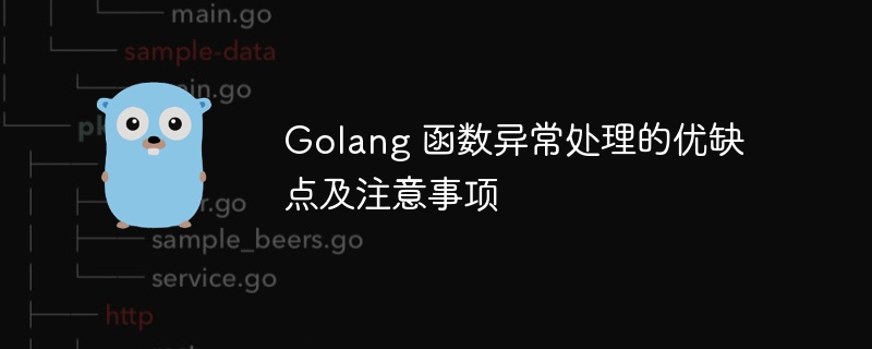 Golang 函数异常处理的优缺点及注意事项