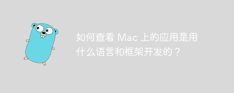 如何查看 Mac 上的应用是用什么语言和框架开发的？